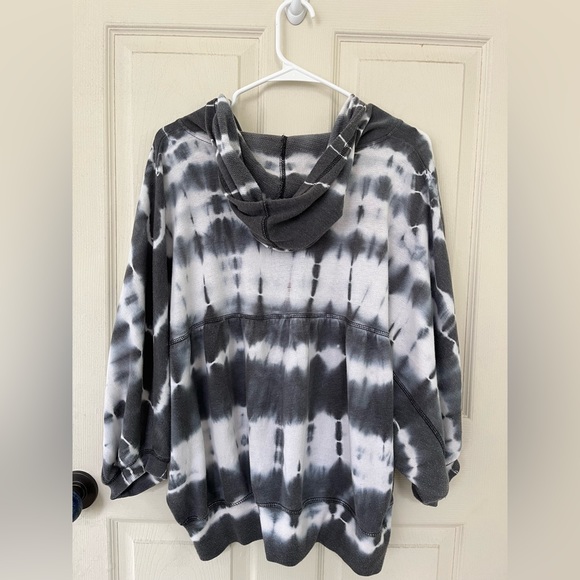 Vintage Billabong Tie Dye Full Zip W Hood Large Y2K hobo hippie - Picture 6 of 8